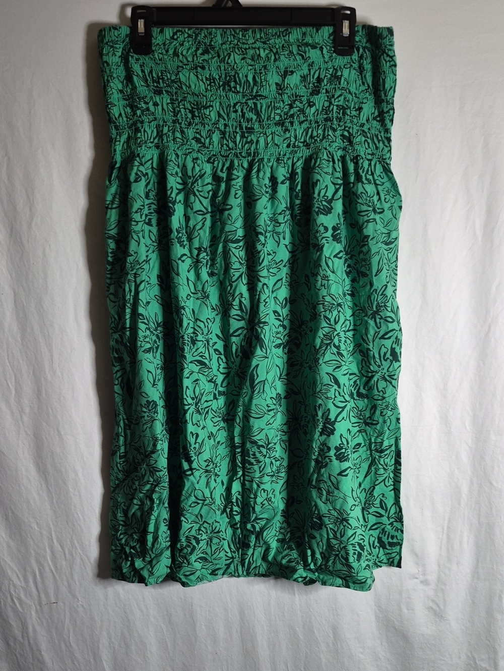 Isabel Maternity by Ingrid & Isabel Green Floral Smocked Maxi Skirt
